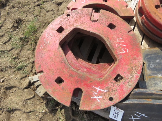 INTERNATIONAL REAR WHEEL WEIGHTS - THIS IS 4 TIMES