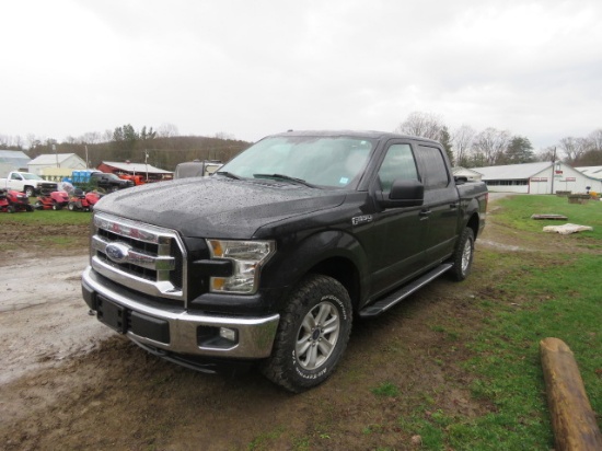 2016 FORD F150 CREW CAB XLT 4WD, MV50 NYS