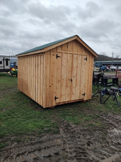 AMISH 8X12 SHED WITH RAMP AND KEY