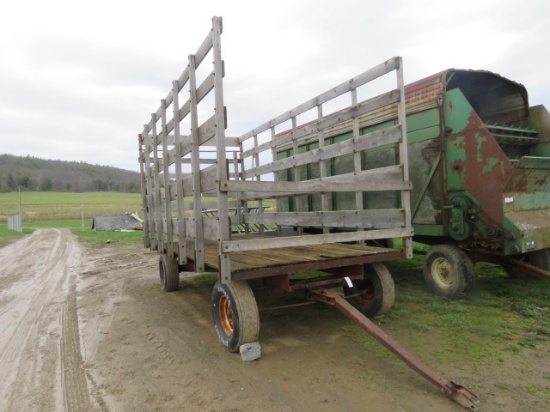 8X16 HAY WAGON WITH 6 TON GEAR- PULLS STRAIGHT