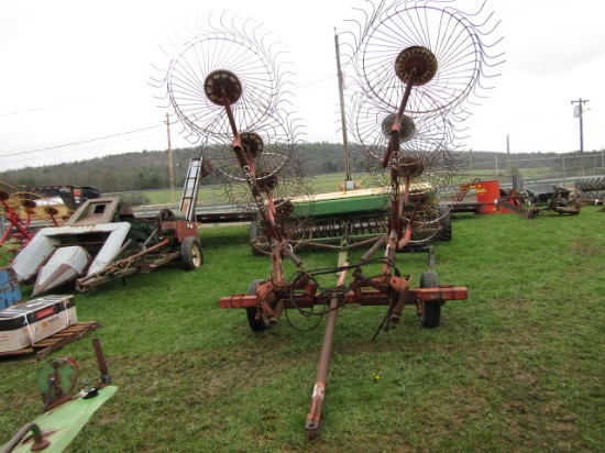 2 ROW WHEEL RAKE