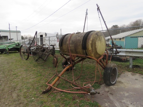 SPRAYER WITH FIBERGLASS TUB