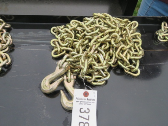 NEW 5/16" G70 RATED 20FT DOUBLE HOOK CHAIN