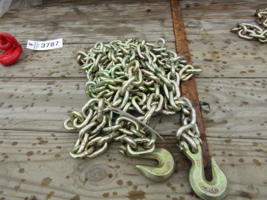 NEW 3/8" G70 RATED DOUBLE HOOK CHAIN