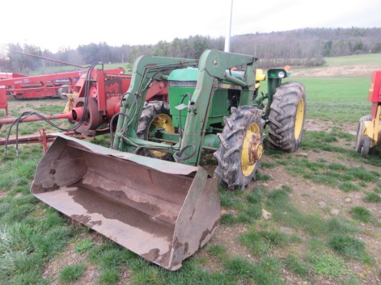 JOHN DEERE 2150 TRACTOR WITH LOADER, 5006 HOURS,