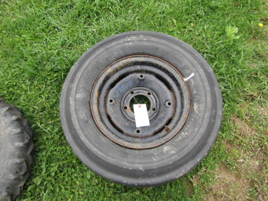 AGRI- FLEX  9.5-15 TIRE ON 5 LUG RIM