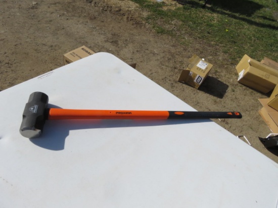 NEW 8LB SLEDGE HAMMER WITH FIBERGLASS HANDLE
