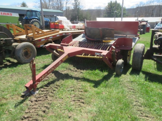 NEW HOLLAND 166 HAY MERGER, CHAINS UNHOOKED