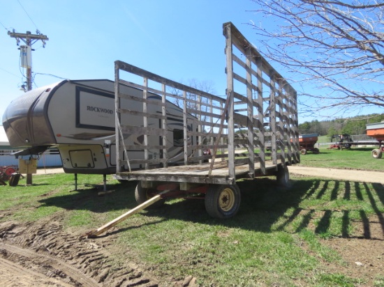 9'X9.5' HAY WAGON WITH 6 TON RUNNING GEAR