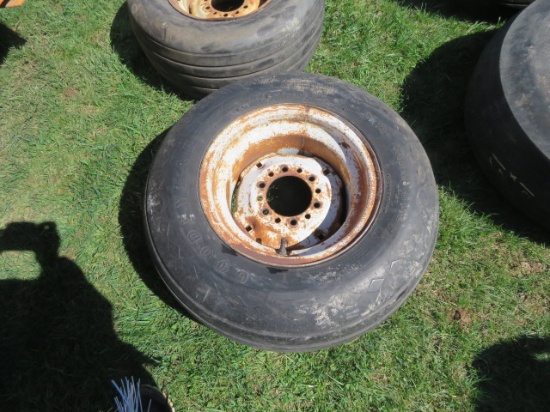 GOODYEAR FARM UTILTIY 11L-15SL ON 6 LUG RIMS