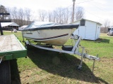 17FT BOAT - BLUE FIN WITH BOAT TRAILER