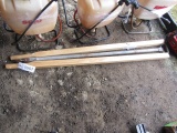 2 WOOD WHEEL BARROW HANDLES