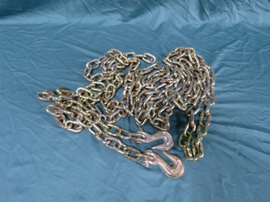 NEW 20FT G70 RATED 5/16 DOUBLE HOOK CHAIN