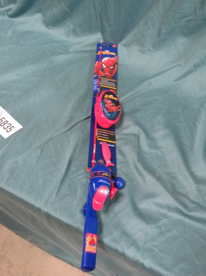 NEW MARVEL SPIDERMAN KIDS FISHING POLE