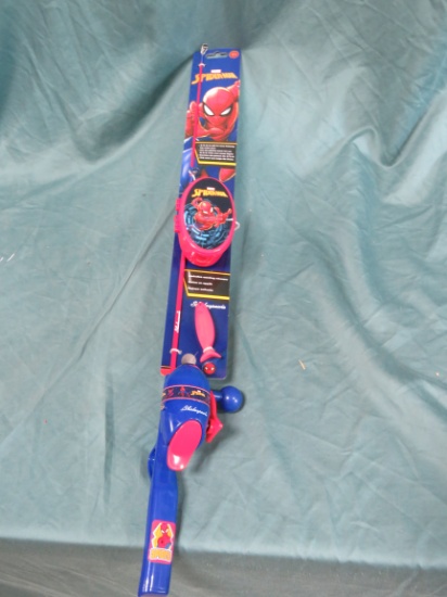 NEW MARVEL SPIDERMAN KIDS FISHING POLE