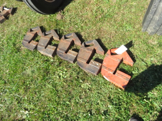 ALLIS CHALMERS D HANGING WEIGHTS 5 TIMES BID