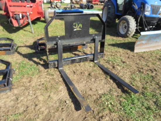 NEW KC PALLET FORKS SKIDSTEER ATTACH 42"