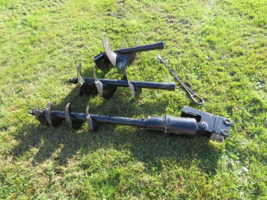 NEW MINI EXCAVATOR POST HOLE DIGGER WITH 3 AUGERS