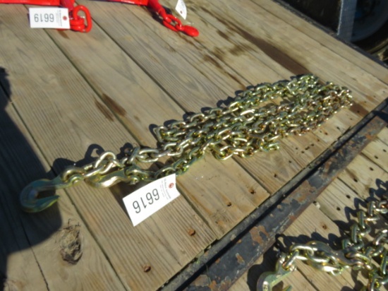 NEW G70 RATED 3/8 DOUBLE HOOK CHAIN 20FT