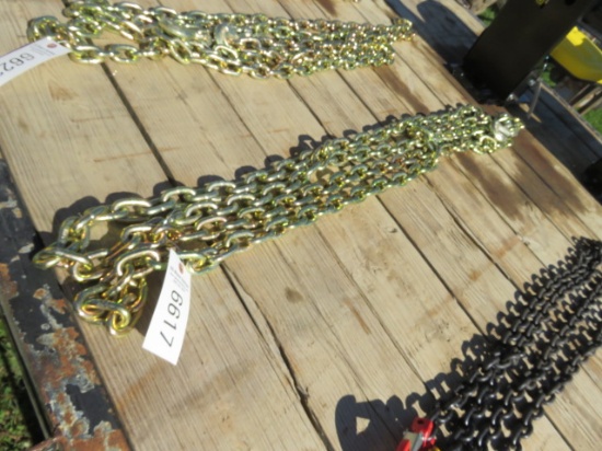 NEW G70 RATED 3/8 DOUBLE HOOK CHAIN 20FT