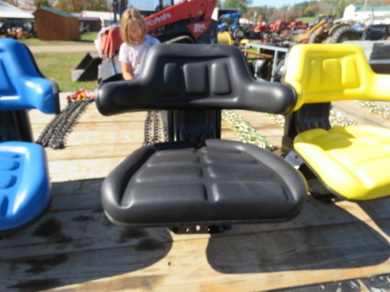 NEW WRAP AROUND THE BACK BLACK TRACTOR SEAT