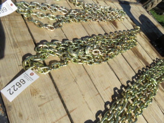 NEW G70 RATED 3/8 DOUBLE HOOK CHAIN 20FT