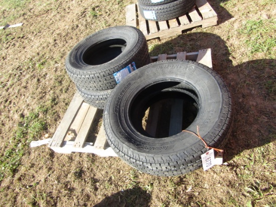 RADIAL ST205/75R15 TIRES (4)