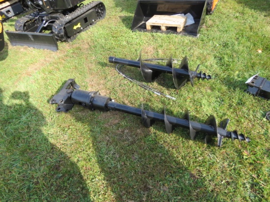 MINI EXCAVATOR POST HOLE DIGGER WITH 2 AUGERS