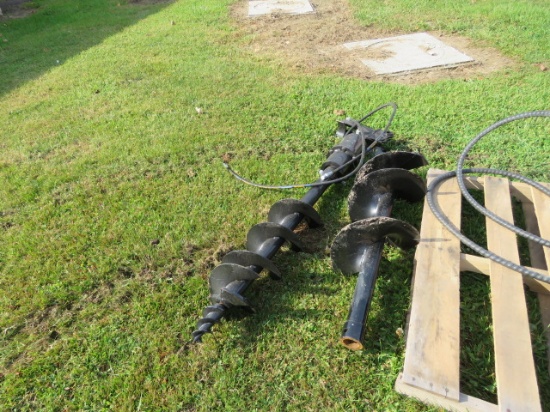 MINI EXCAVATOR POST HOLE DIGGER WITH 2 AUGERS