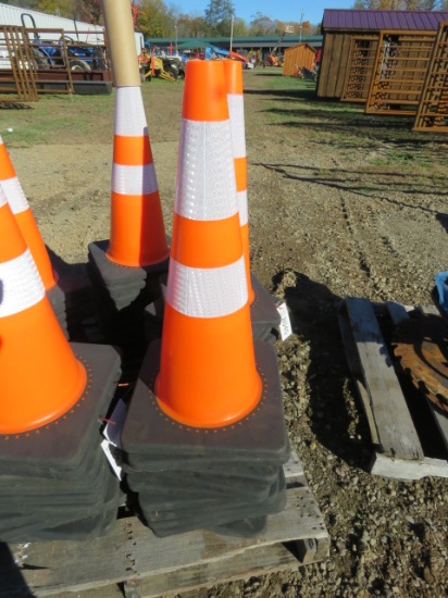 NEW TRAFFIC CONES - 10 TIMES THE BID