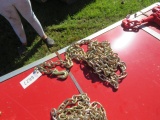NEW G70B RATED 5/16 DOUBLE HOOK 20FT CHAIN