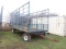 METAL BALE WAGON ON KORY 6892 SINGLE AXEL RUNNING
