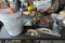 GROUP - GAS CONNECTOR, EXTENSION CORD, OIL CAN,