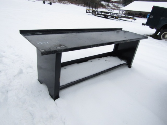 90 X 28 METAL WORK BENCH