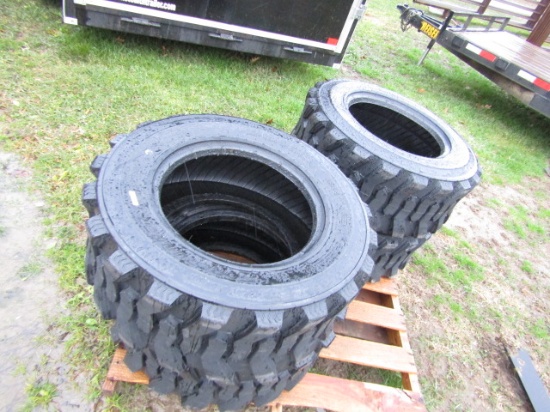SET OF 4 NEW 12-16.5 SKIDSTEER TIRES