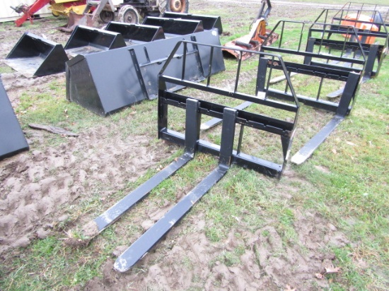 NEW 48" KIVEL 3500LB PALLET FORK SKIDSTEER