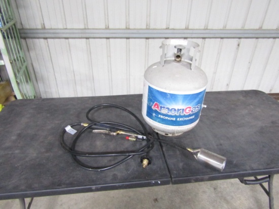 0LB PROPANE TANK WITH PROPANE TORCH