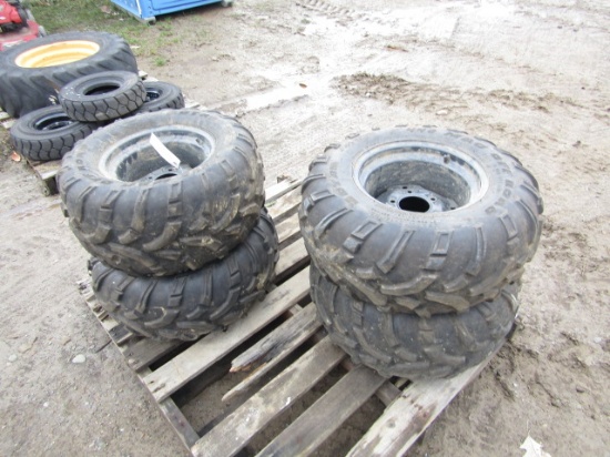 440 MAG OFF ROAD ATV TIRES ON RIMS
