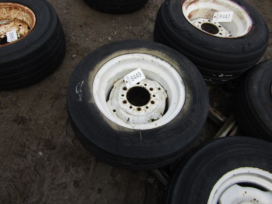 GOODYEAR 27X9.5 TIRE ON 6 LUG RIM