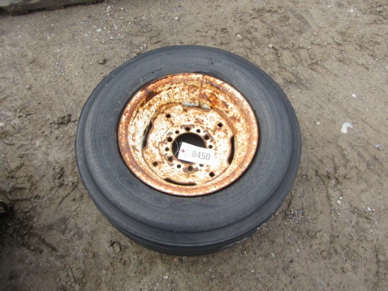 HIGH FLOATATION TIRE 11L-15 ON 6 LUG RIM