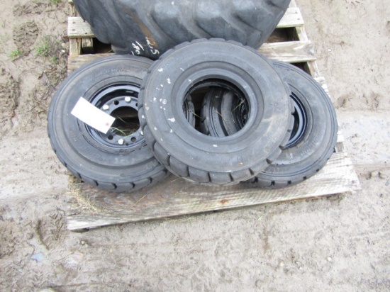 3 FORK LIFT TIRES DICO 5.70/5.00-8 NHS 2 WITH 6