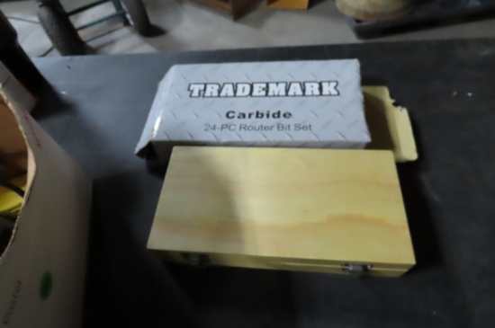 TRADEMARK CARBIDE 24 PIECE ROUTER BIT SET