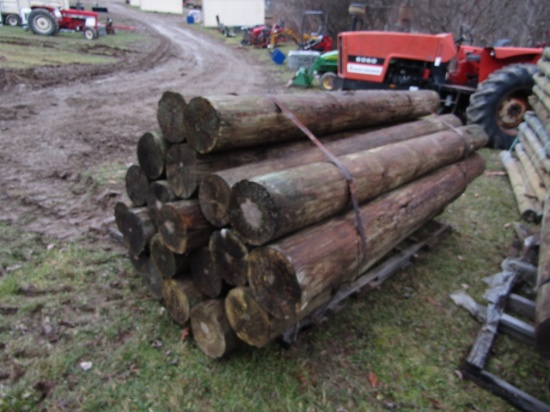 TREATED POSTS MIX OF 8FTX9" AND 8FTX 8"