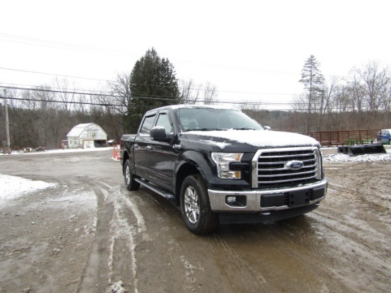 2017 FORD F150 - BLACK, 4 DOOR, 4X4, REPO VEHICLE