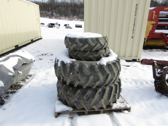 TRACTOR TIRES AND RIMS OFF 1920 FORD