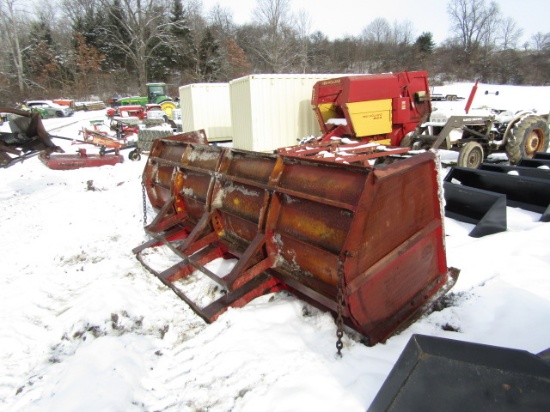SNOW PUSHER 10FT BUCKET MOUNT USED