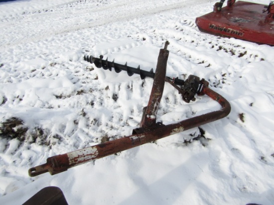 3PT HITCH POST HOLE DIGGER ONLY HALF A SHAFT
