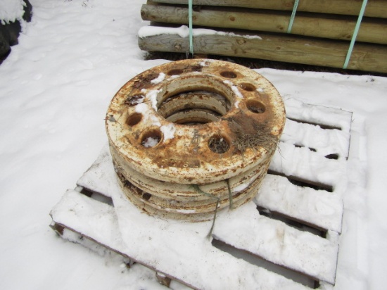 ALLIS REAR WHEEL WEIGHTS - THIS IS 4 TIMES THE BID