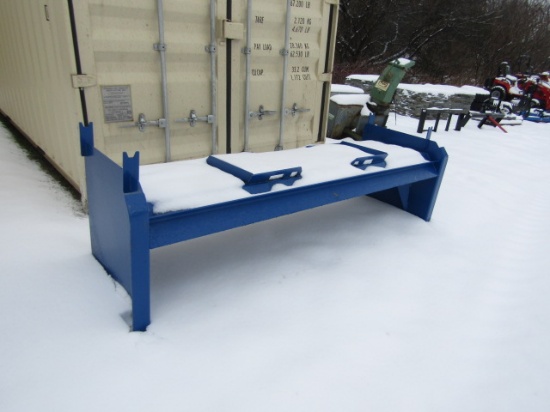 8FT SNOW PUSHER SKIDSTEER ATTACH