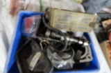 MISC ENGINE PARTS, BOX OF SEALS, TRACTOR WHEEL